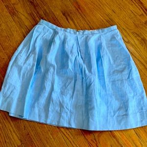 The Gap blue, linen mini skirt